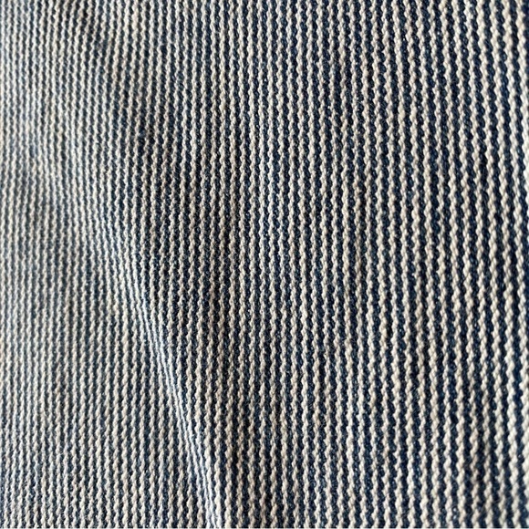 Smith's Dungarees woman's size 10 Capris blue white railroad pin stripe denim - Picture 4 of 6